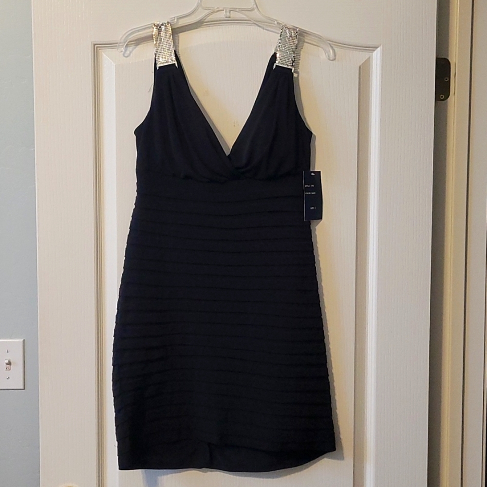 Sexy but classy Black Sequin Dress